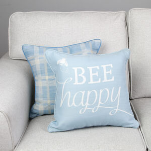 Bee Happy Cushion Cover 2 Pack 45x45cm