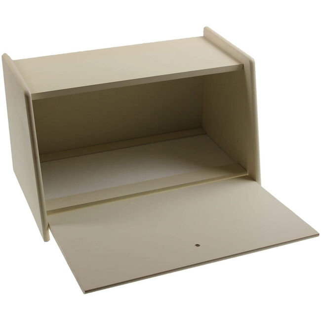 Apollo Rubberwood Drop Front Bread Bin - Cream