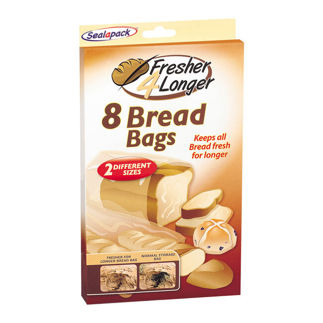 Sealapack Fresh 4 Longer Bread Bags - 8 Pack