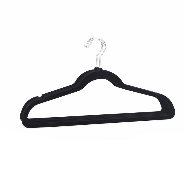 Skinny Velvet Hangers 10 Pack Black