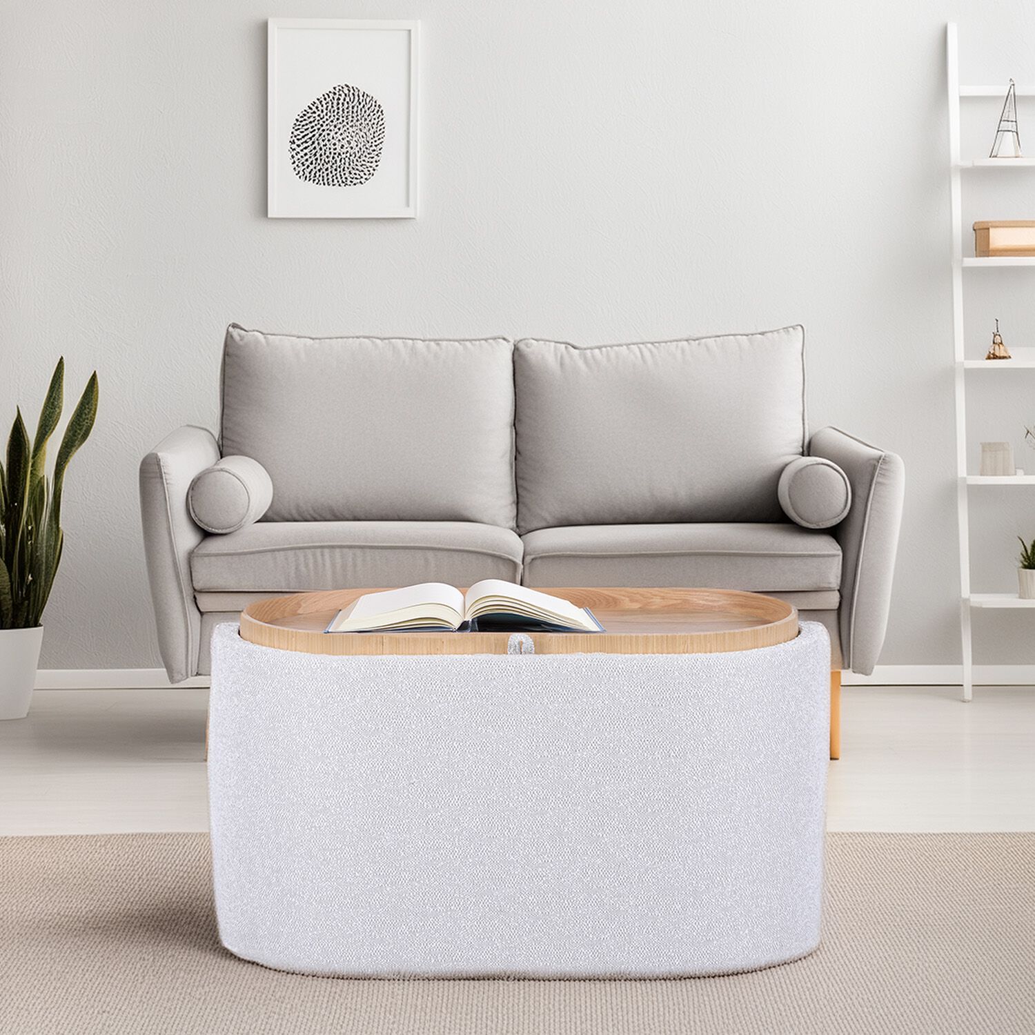 Oval ottoman tray discount