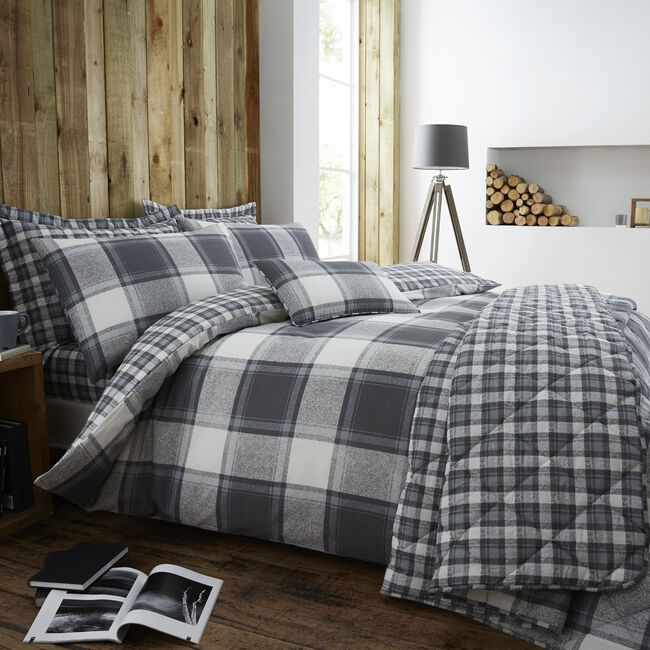 SINGLE DUVET COVER Jack Charcoal