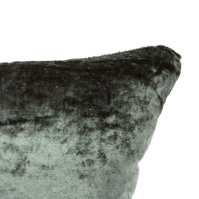 Velvet Crush Cushion Cover 45x45cm - Charcoal