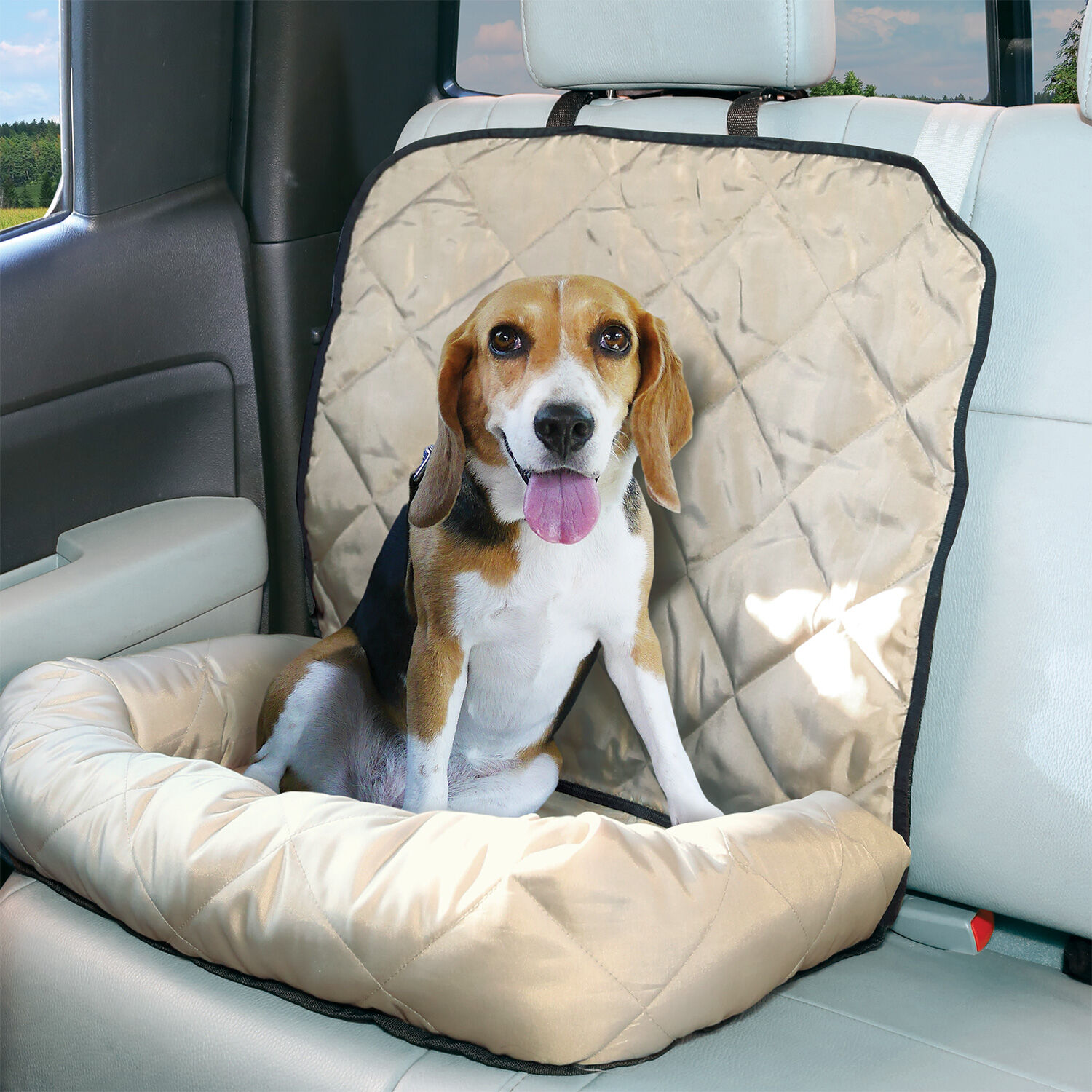 Pet Quilted Bolster Car Seat Cover