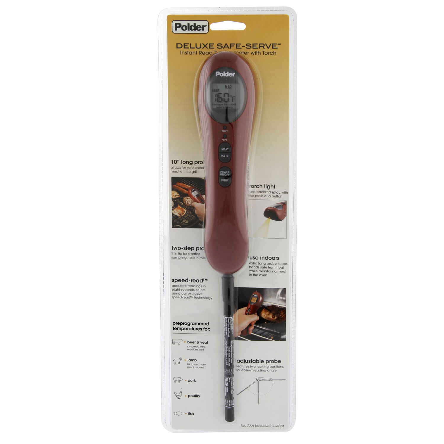 Polder Safe Serve Digital Meat Thermometer - Home Store + More