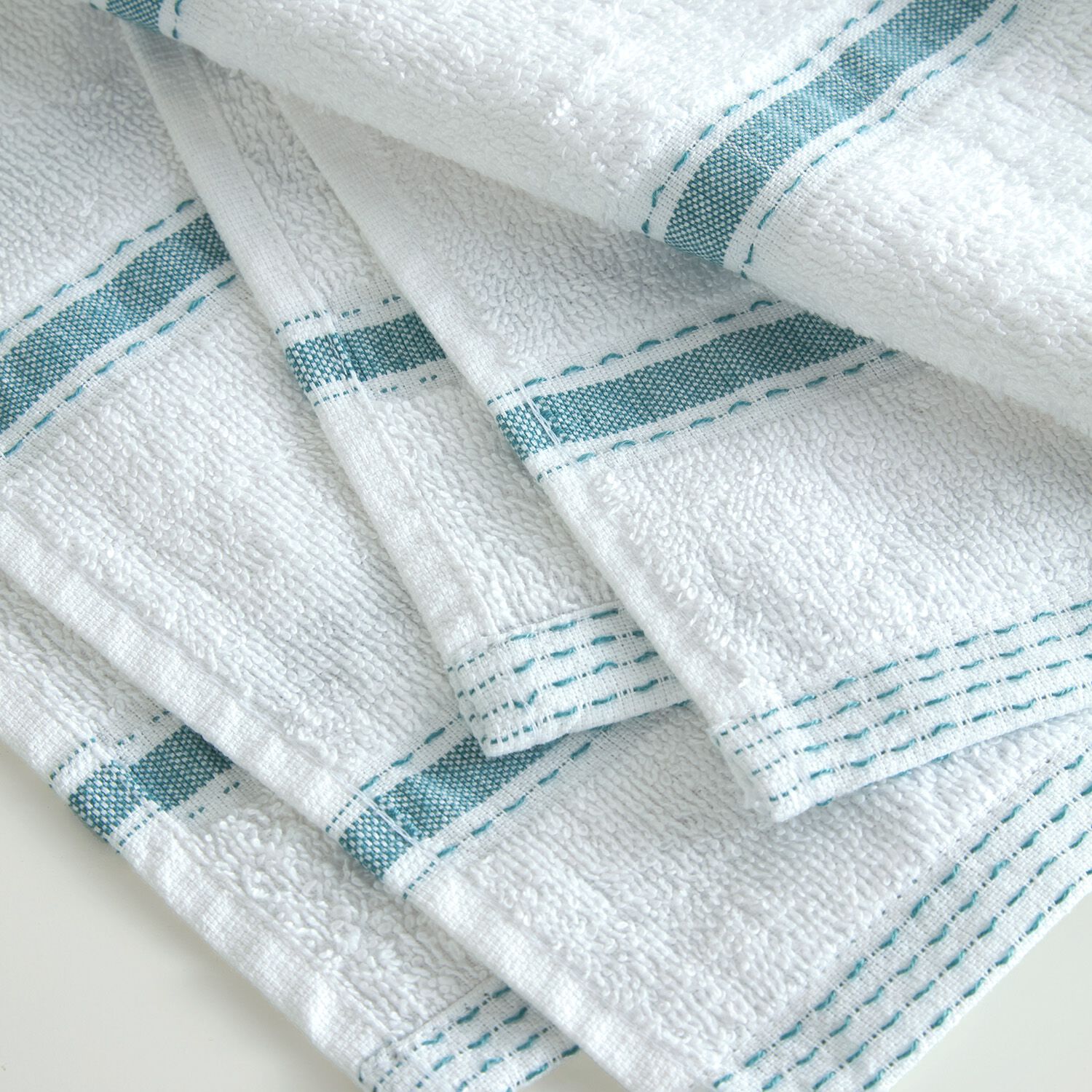 Stripe Tea Towel 2 Pack Duck Egg Home Store More