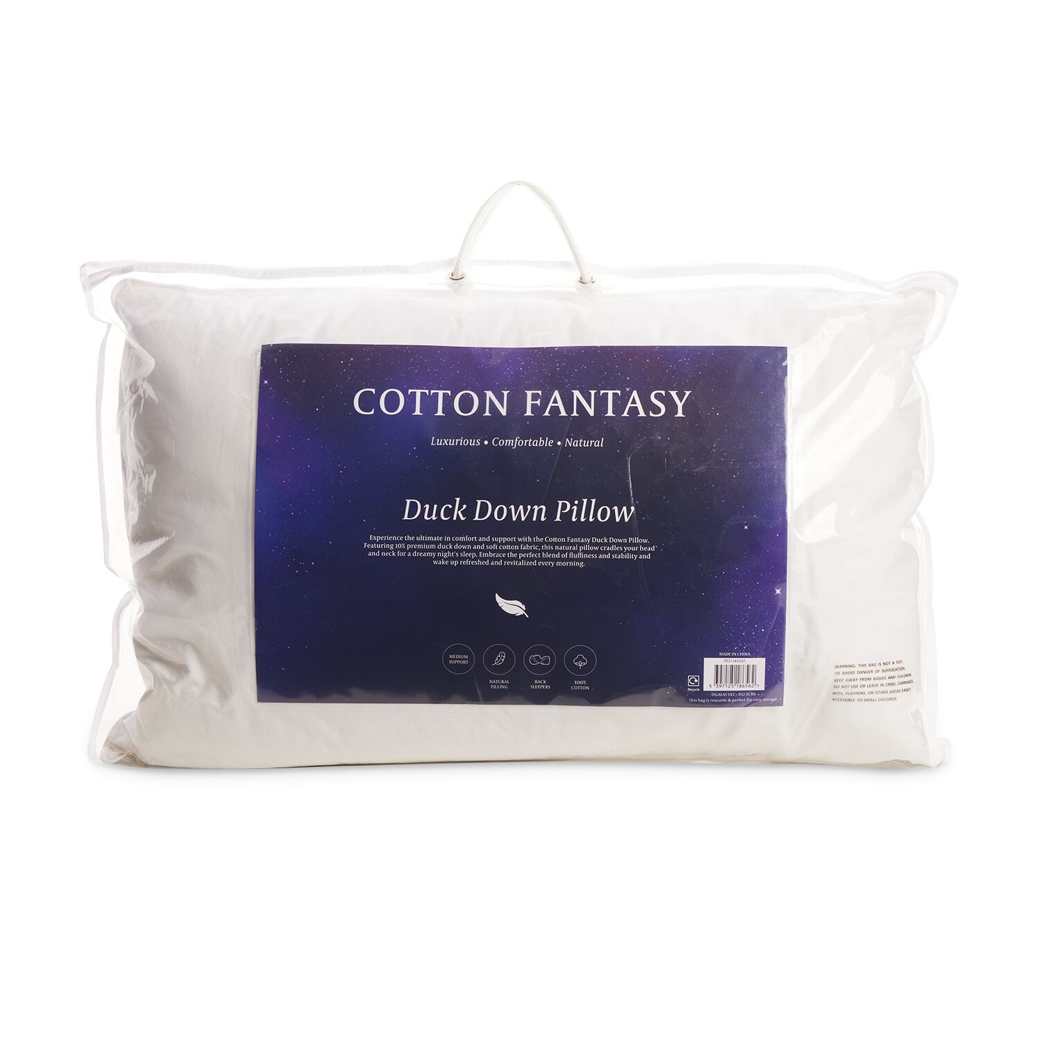Cotton Fantasy Duck Down Pillow Home Store More