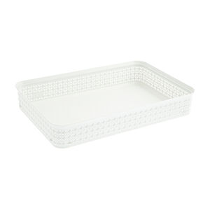 Ezy Mode A4 Storage Tray Stackable - Lily Cream