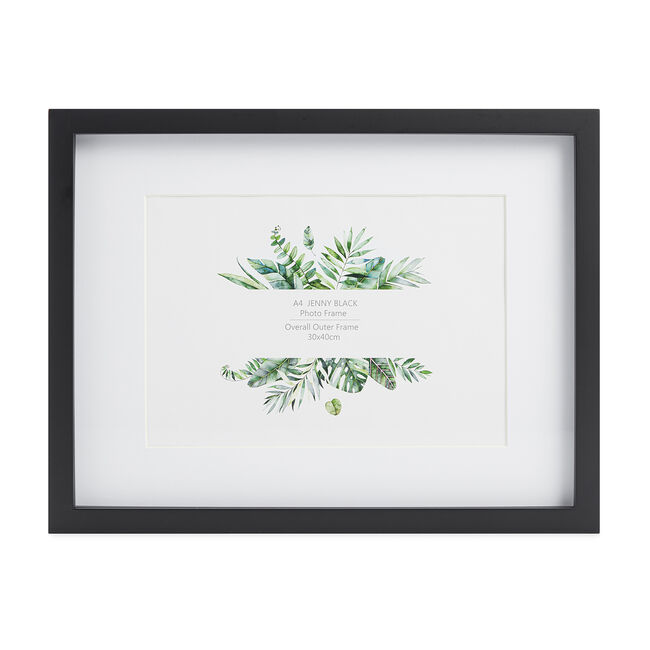 4x4 JENNY BLACK Photo Frame