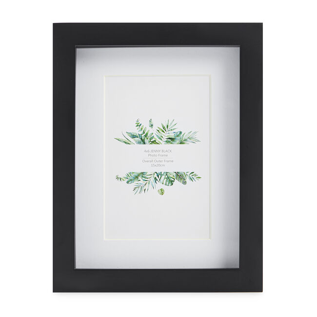 4x4 JENNY BLACK Photo Frame