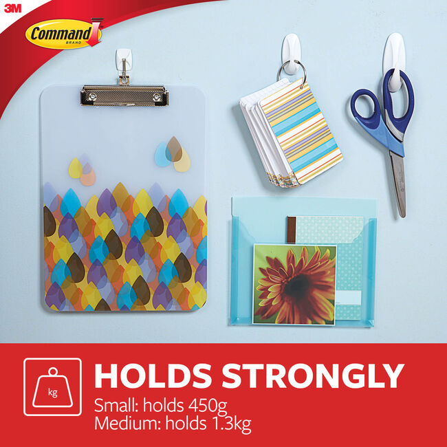 Command 2 Pack Medium Plastic Hooks 