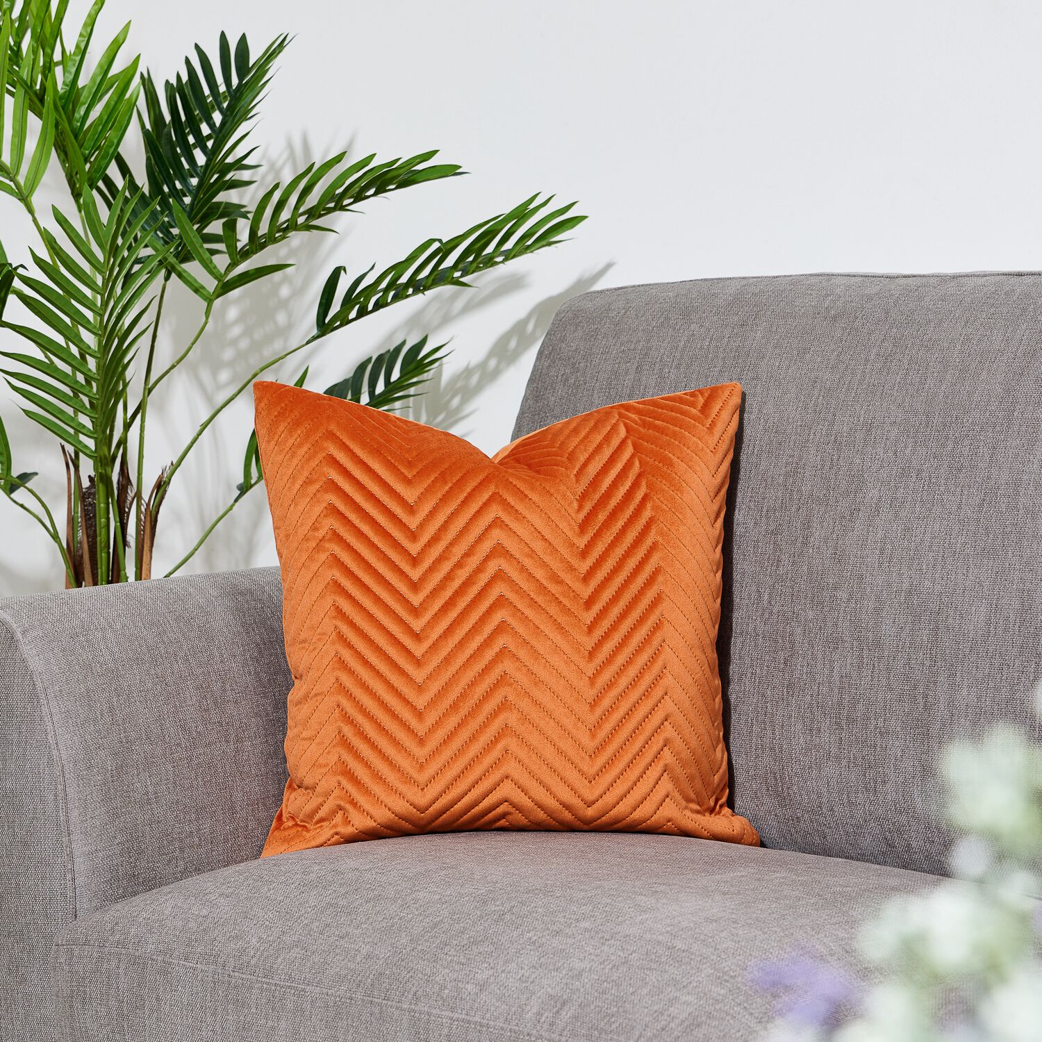 Triangle Stitch Cushion Home Store More