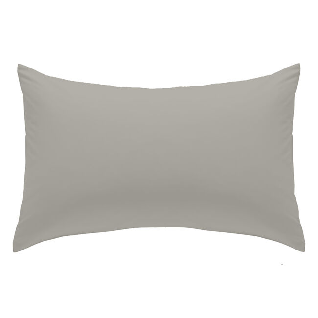 Luxury Percale Housewife Pillowcase Pair - Ice Grey