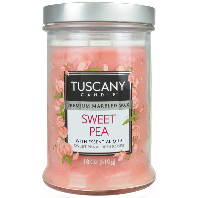 Tuscany 18oz Candle Sweet Pea