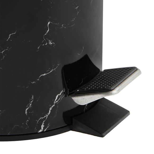 Black Marble Effect Bin 3L