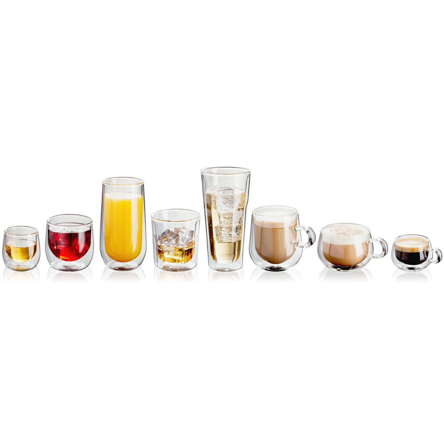 Buy Judge Clear 2 Piece Double Walled 275ml Latte Glass Set from the Next  UK online shop