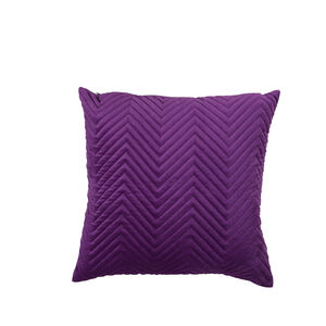 Triangle Stitch Cushion 45x45cm - Purple