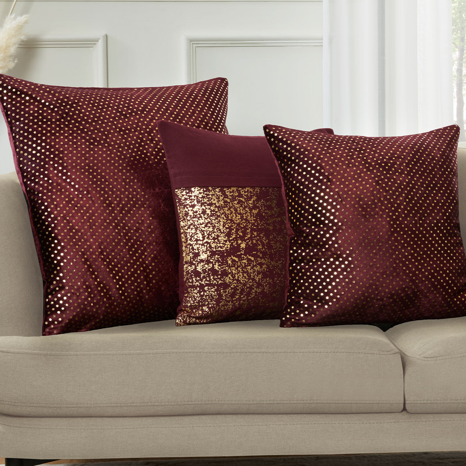 Printed velvet cushions sales