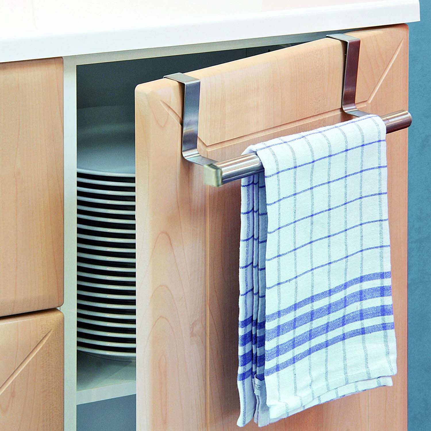 Kitchen clearance towel rail