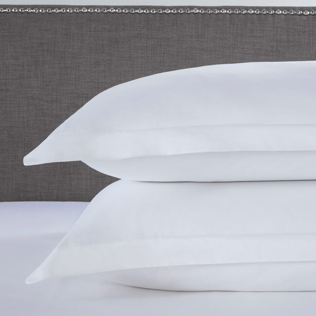 500TC Cotton Oxford Pillowcase Pair - White