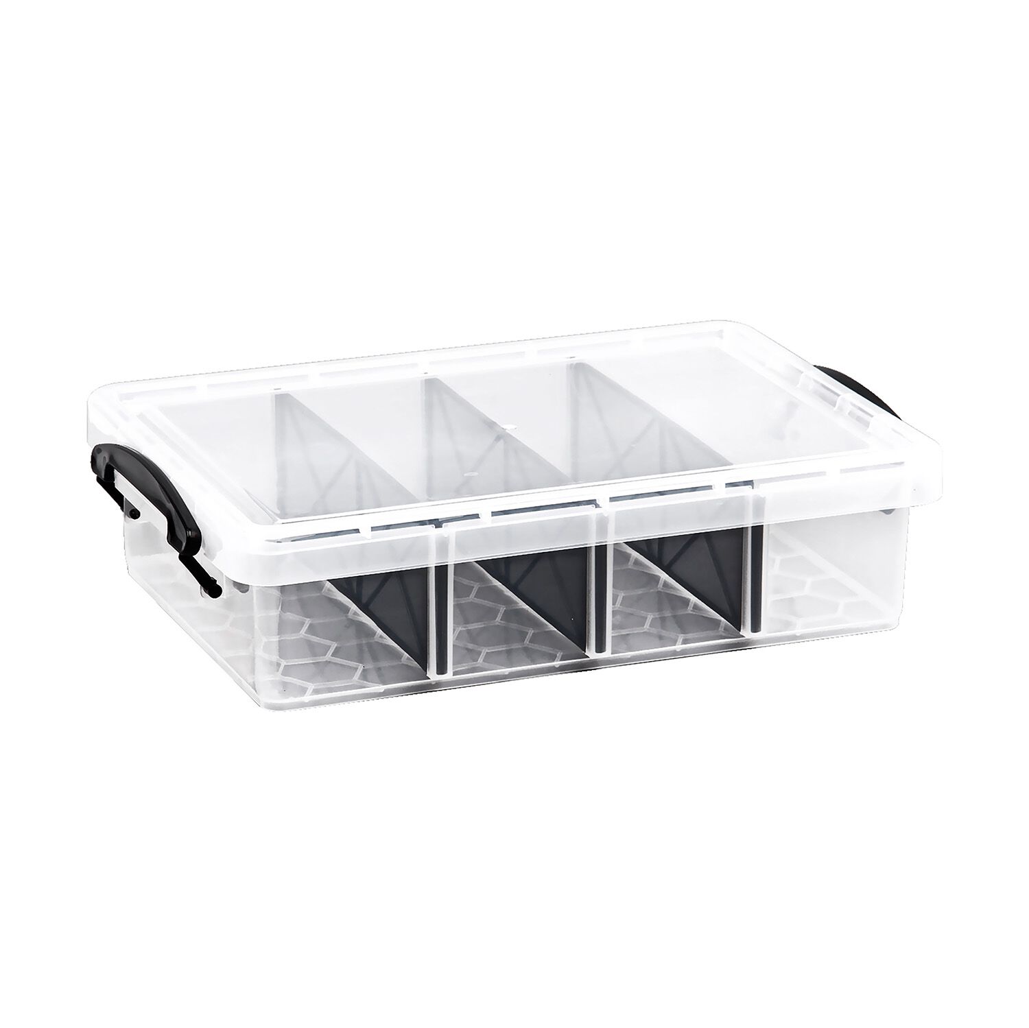 6L 3 Division Clear Storage Box