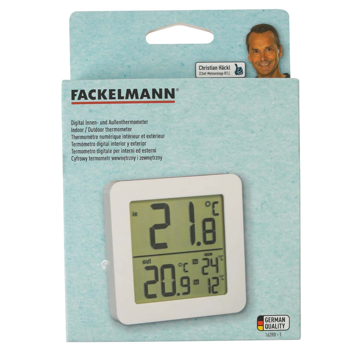 Thermomètre Intérieur Et Extérieur Numérique Fackelmann Tecno à