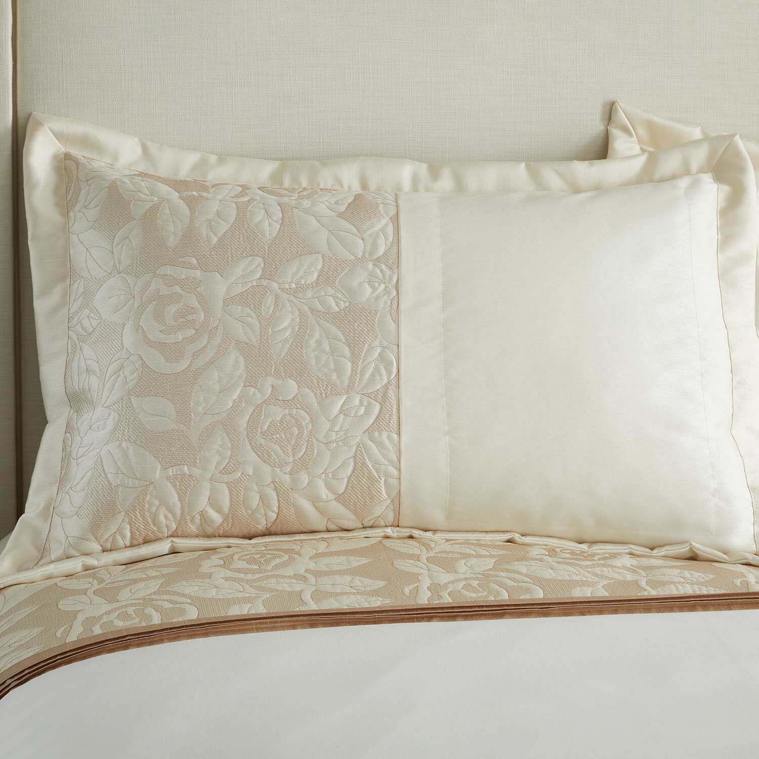 Rose pillow on sale shams
