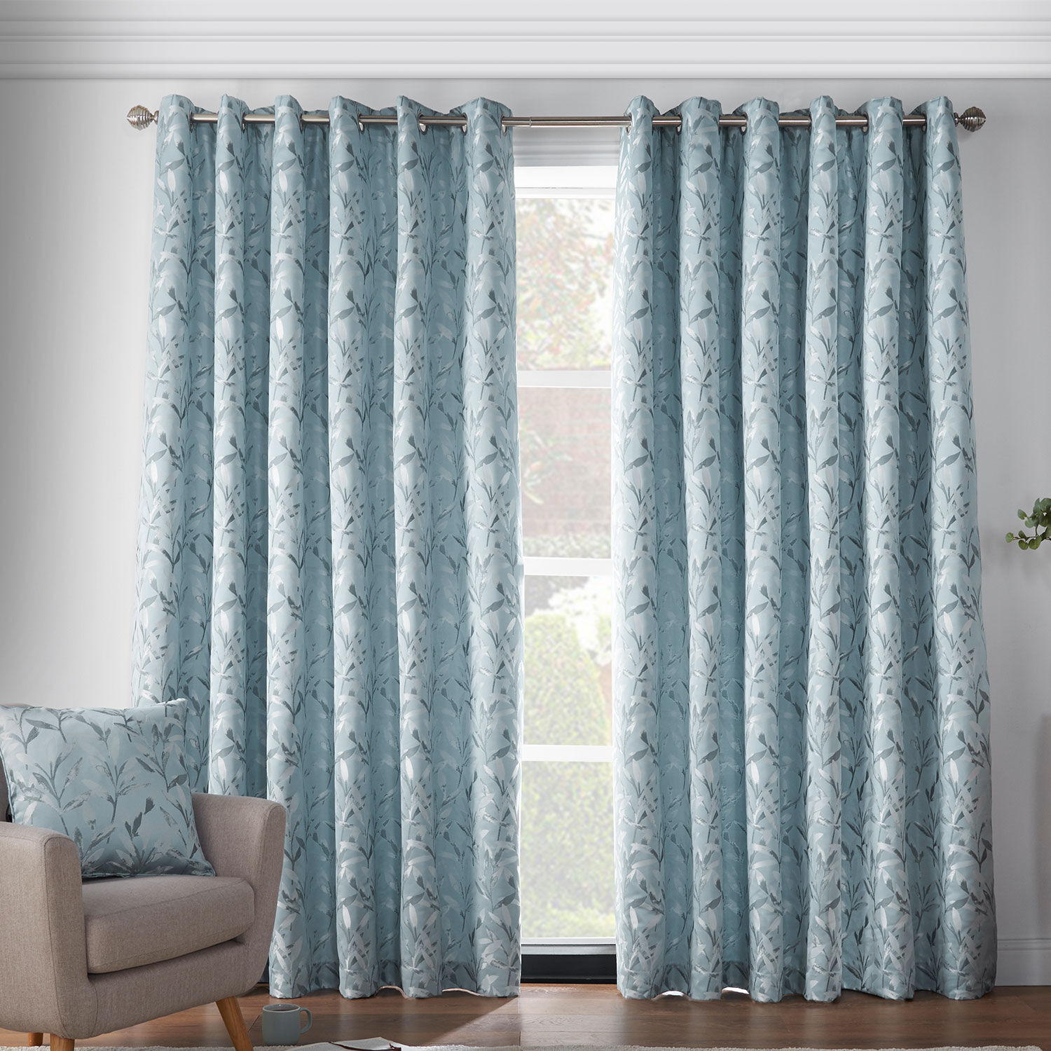 Botanika Interlined Duck Egg Curtains Home Store More