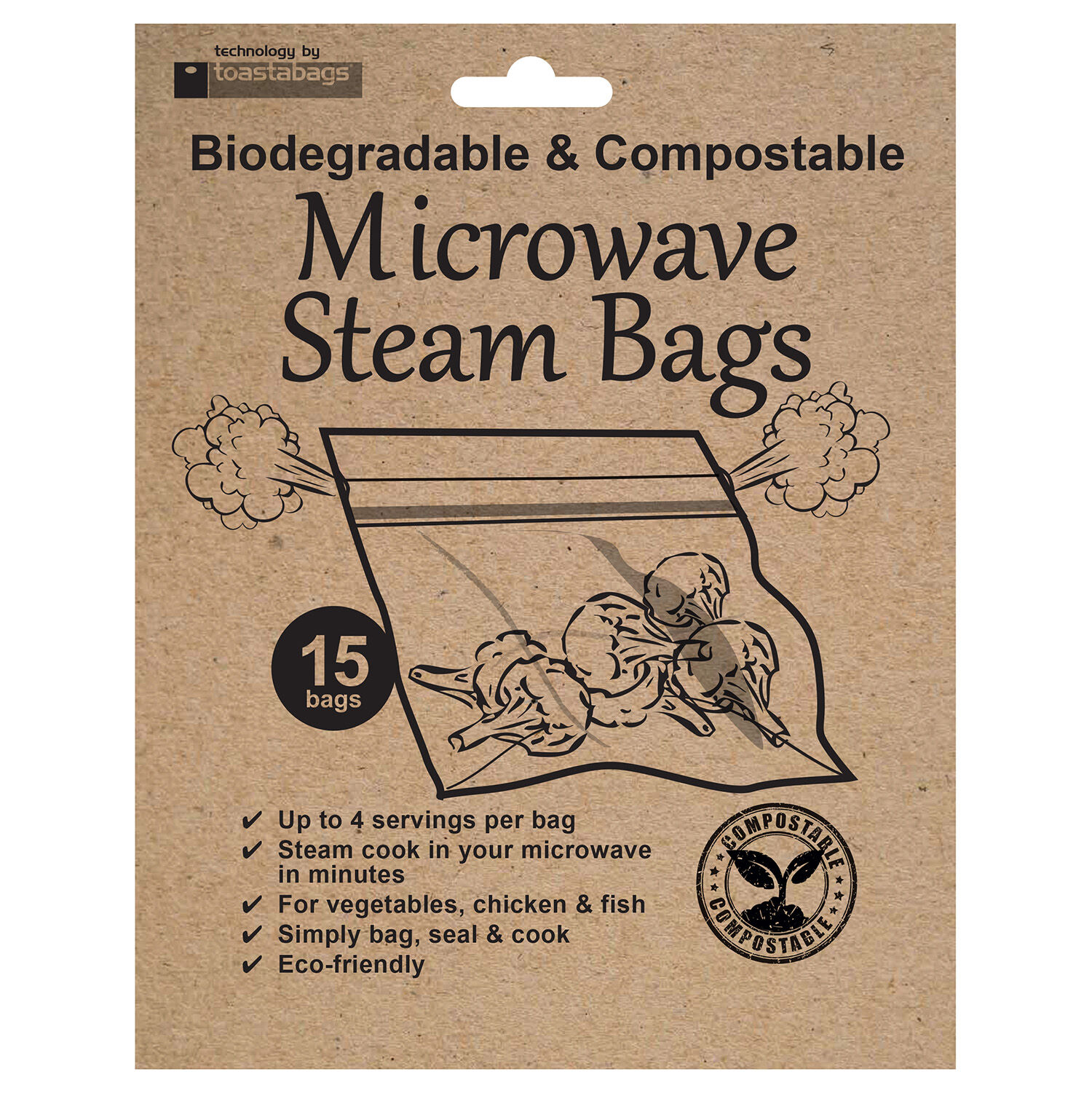 Microwave steam bag for fresh vegetables Sugu Tabe Renji - Product Info -  Belle Green Wise