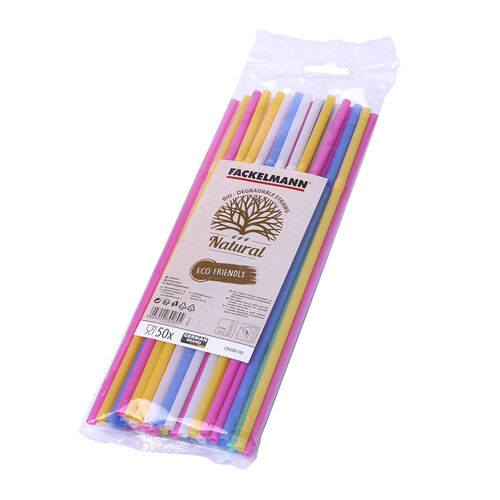 Fackelmann Bio-degradable Straws 50 Pack