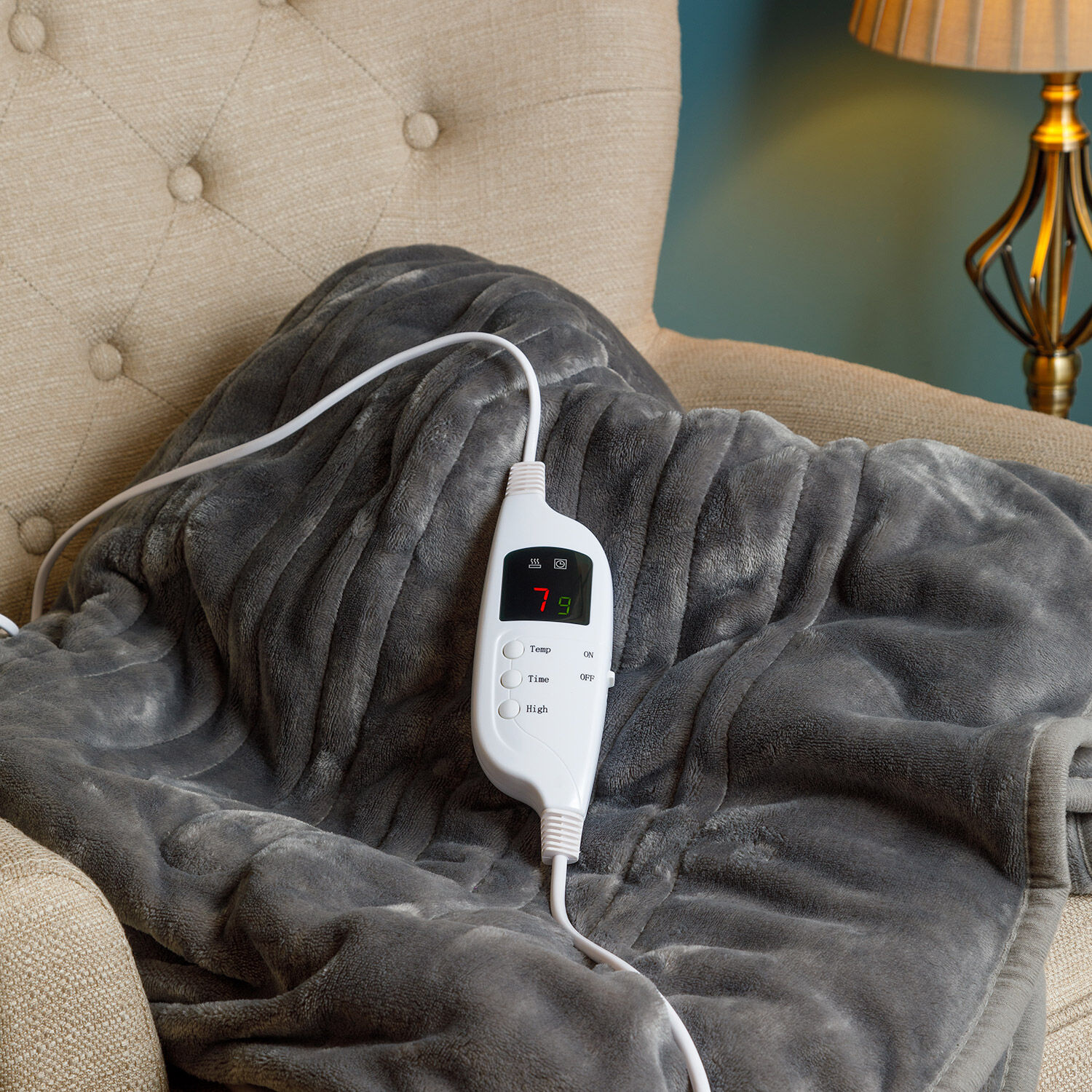 Luxury Electric Heated Super Soft Over Blanket