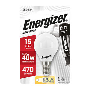 Energizer E14 LED Golf Bulb Opal 59W (EQ40W)
