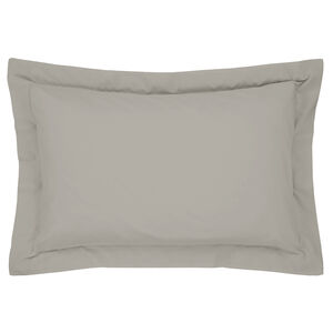 Luxury Percale Oxford Pillowcase Pair - Ice Grey