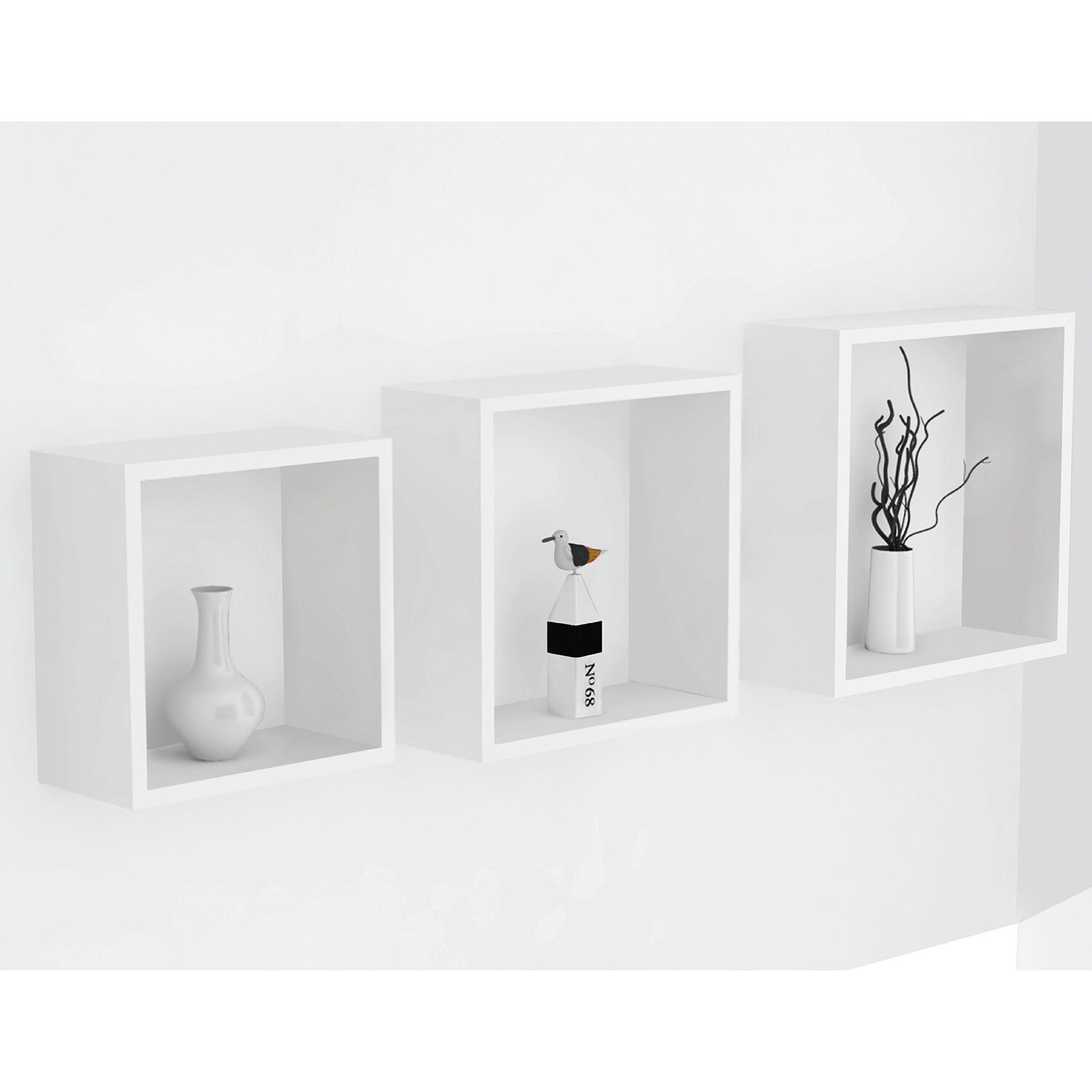 Three cheap cube shelf