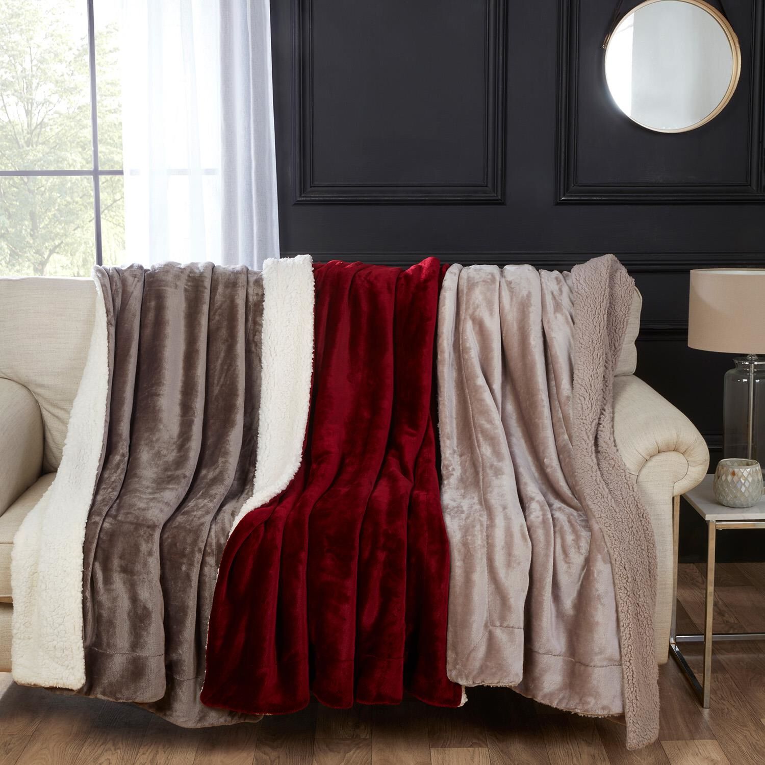 Ruane Mink Sherpa Throw 127cm x 152cm Home Store More