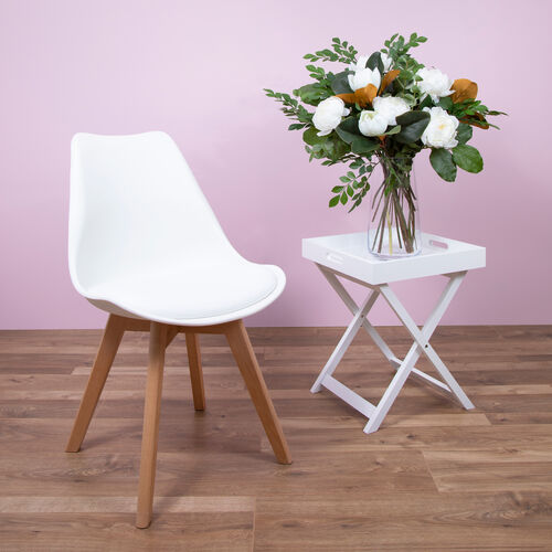 Aletta Dove White Dining Chair