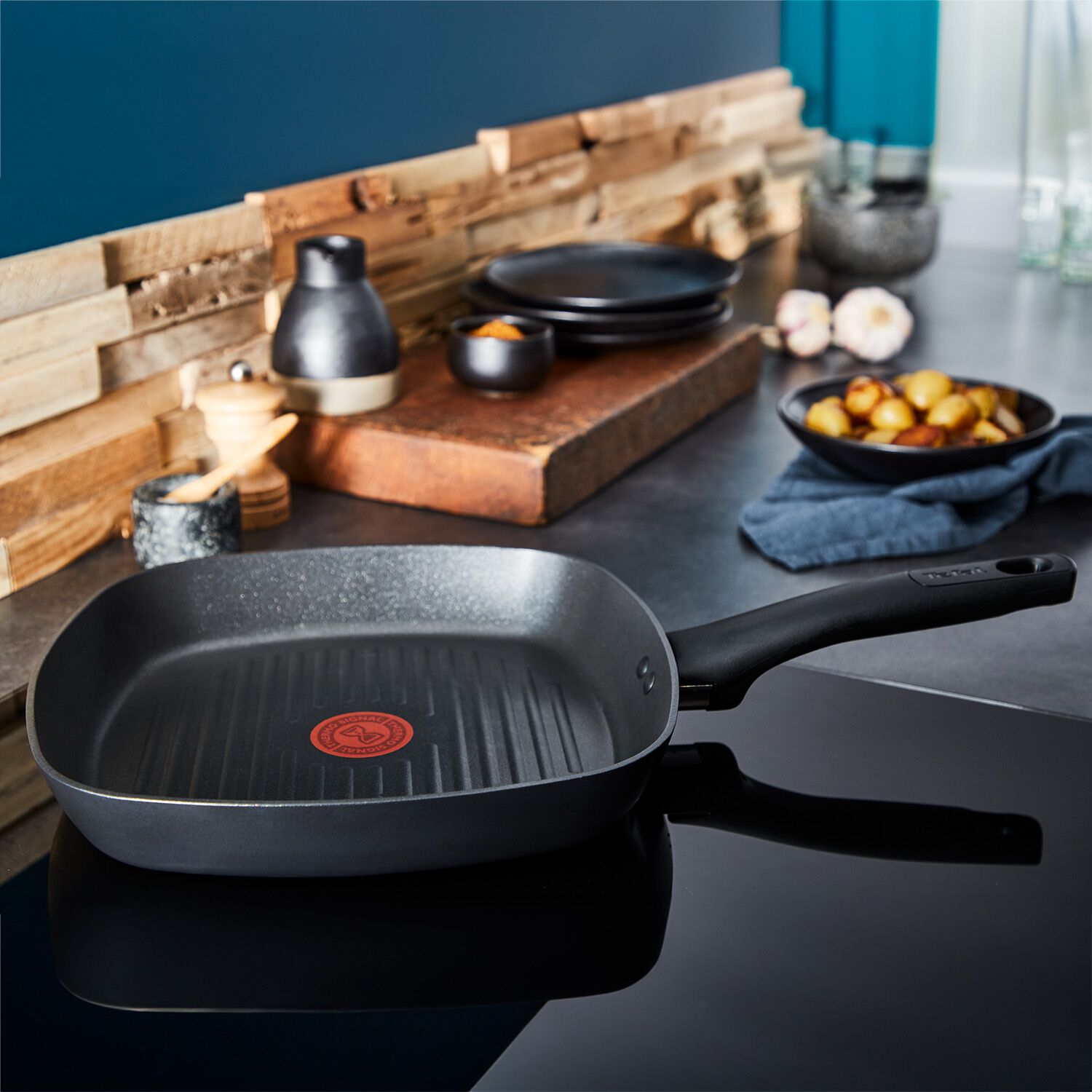 Tefal Titanium Ultimate 26cm Square Griddle Pan Home Store More