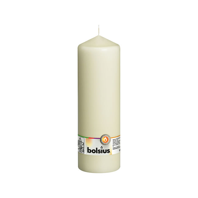 Bolsius Ivory Pillar Candle 25cm x 8cm
