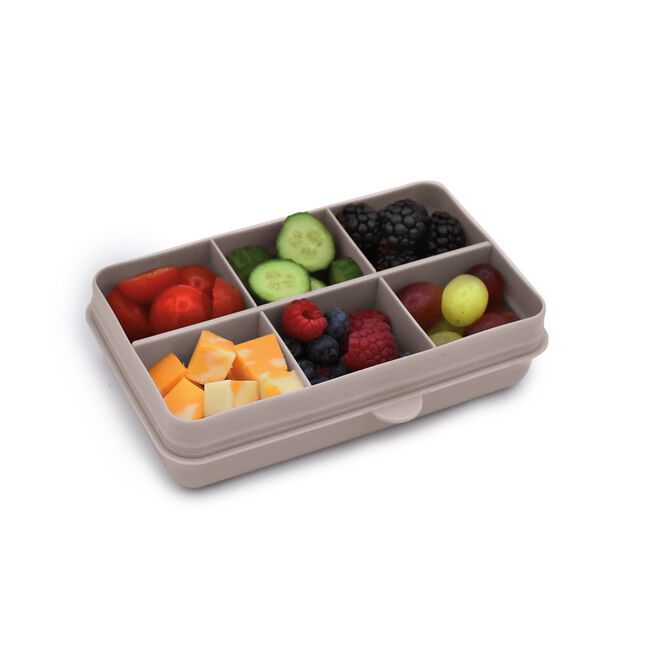 Melii Mini Grey Compartment Snackle Lunch Box