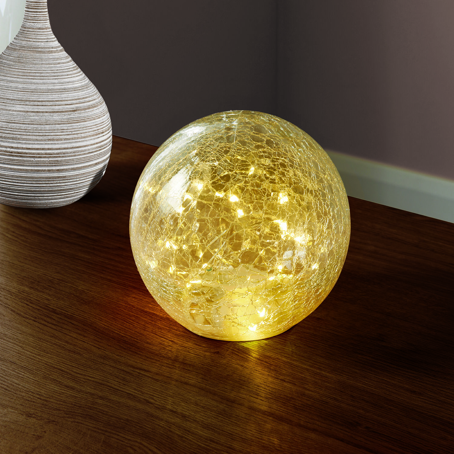Crackle glass ball lamp store