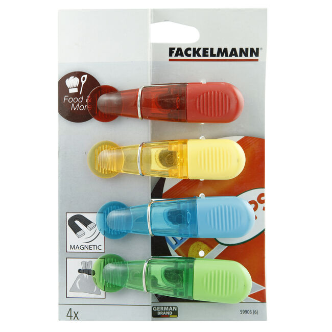 Fackelmann Magnetic Clips - 4 Pack