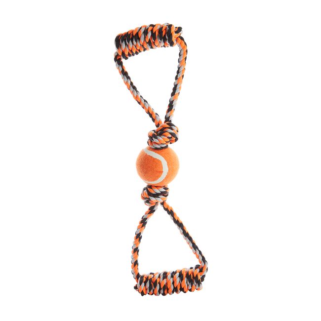 Tennis Ball & Rope Tug Dog Toy