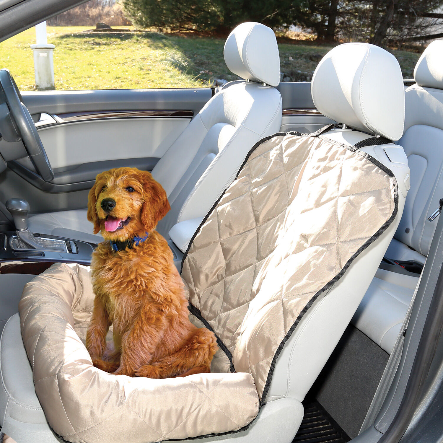 Pet Quilted Bolster Car Seat Cover - Home Store + More