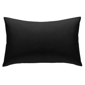 Luxury Percale Housewife Pillowcase Pair - Black