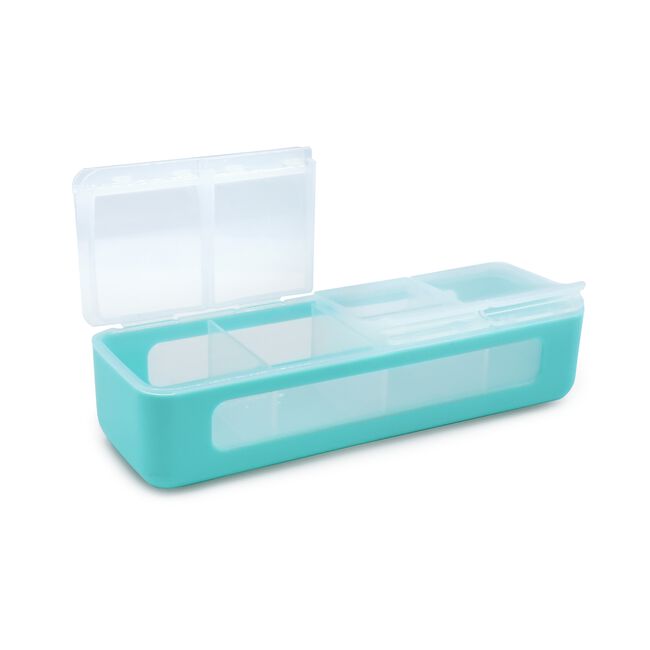 Melii Blue & Green 4 Compartment Snackle Box Set
