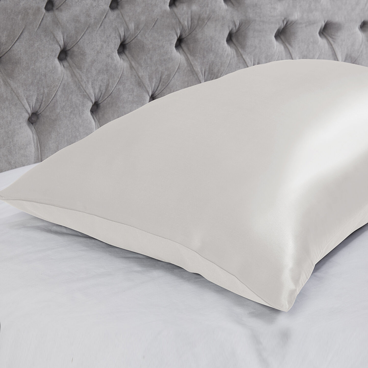 Silk Pillowcase White Home Store More