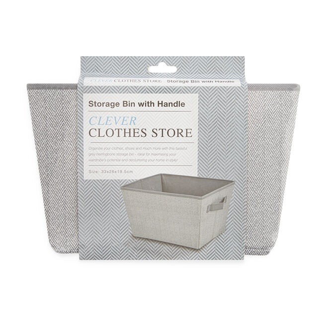 Clever Clothes Storage Bin with Handles