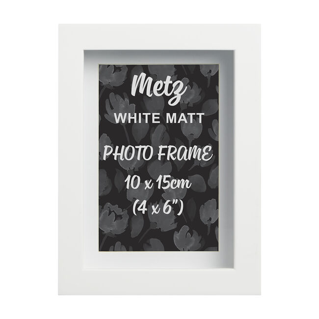 4X6 METZ WHITE Matt Frame