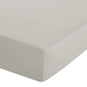 SINGLE FITTED SHEET Luxury Percale Cream