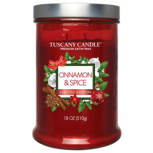 Tuscany Double Wick Candle Cinnamon & Spice